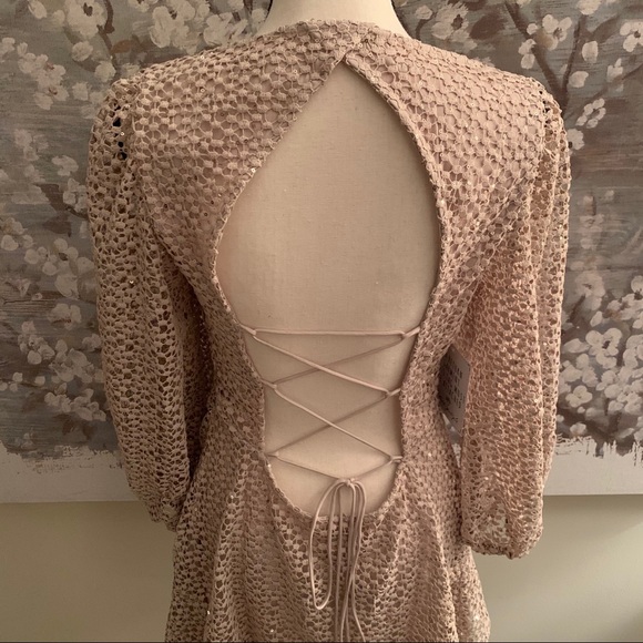 Free People Kaya Sequin Lace Dress - Picture 10 of 12